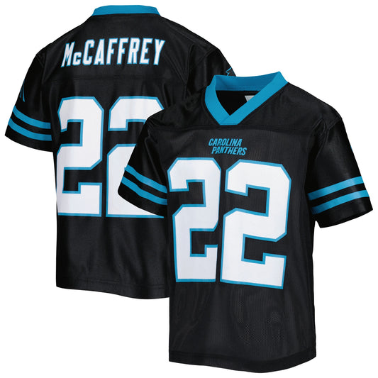 Youth Christian McCaffrey Black Carolina Panthers Player Replica Jersey