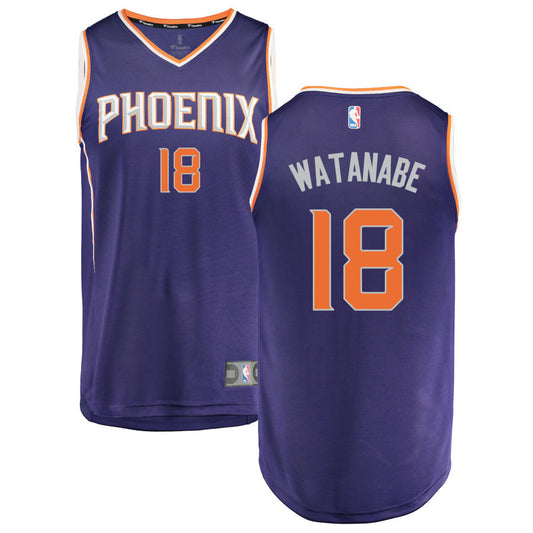 Yuta Watanabe Phoenix Suns Fanatics Branded Fast Break Replica Jersey Purple - Icon Edition