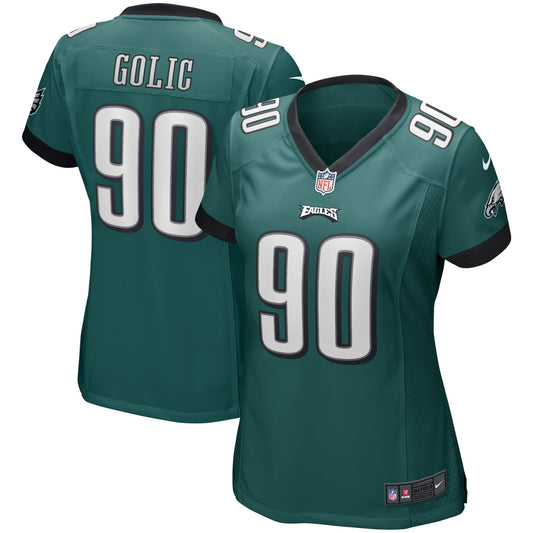 Women's Nike Mike Golic Midnight Green Philadelphia Eagles Game Retired Player Jersey